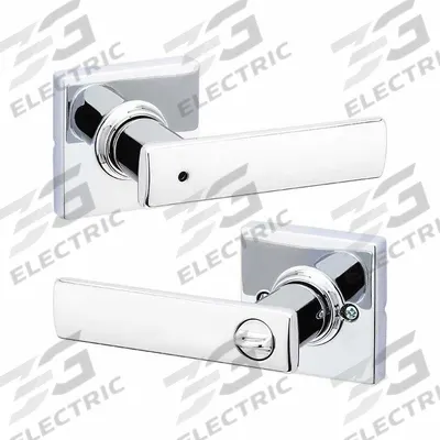 KWIKSET Door Lever Lockset: Privacy Lever Locksets, Chrome