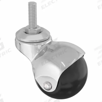 APPROVED VENDOR Stem Caster: Swivel, 2 in Wheel Dia., 1 7/8 in Wheel Wd, Polyolefin - Threaded Stem Casters for Furniture & Office Equipment