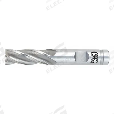 OSG Square End Mill: Cobalt, 4 Flute, 3 mm Mill Dia, 9.52 mm LOC, 58.7 mm OAL (MPN 5810100) - General Purpose Cobalt Square End Mills