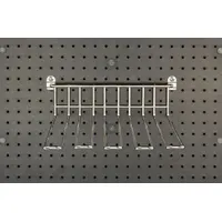 CAMBRO Utensil Holder: 72 in Ht, 18 in Dp, 48 in Lg, Silver, 0 Rails (MPN EWSACC2000). Key specifications — Color: Silver; Includes: Bottom Post Connector; Series: Elevation; Product Type: Utensil Holder.