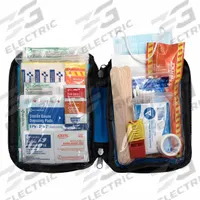 FIRST AID ONLY Outdoor Survival Kit: 205 Components, 50 People Served (MPN FAO-440). Key specifications — Housing Material: Nylon; Brand: FIRST AID ONLY.