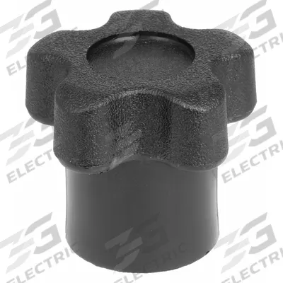 INNOVATIVE COMPONENTS Hand Knob: 5 Point, Plastic w/ Steel Thread, 5/16"-18 Thread - 5-Arm Knobs with Threaded Hole