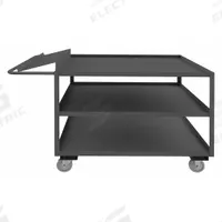 APPROVED VENDOR Utility Cart: 1,200 lb, 3 Shelves, 78 in L x 30 in W x 41 in H Overall Dim, Flat (MPN OPC-3072-3-95). Key specifications — Caster Wheel/Tread Material: Polyurethane; Brand: APPROVED VENDOR; Caster/Wheel Configuration: (2) Swivel with Brake.
