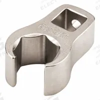TEKTON Crowfoot Wrench: Steel, Satin Nickel, 3/8 in Drive Size, 9/16 in Head Size, 6 Points (MPN WCF15214). Key specifications — attr309661: Steel; attr309662: Satin Nickel; attr324934: TEKTON.