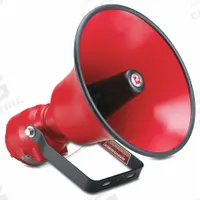 FEDERAL SIGNAL PA Weatherproof Speaker: Powered, 1-Way, 16 3/4 in Overall Wd, 18 3/4 in Overall Ht (MPN AM302X-R). Key specifications — attr1056470: Indoor; attr1056495: Powered.