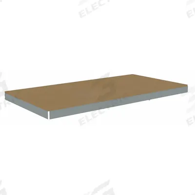 TENNSCO Shelf: 72 in x 36 in, 1,750 lb Load Capacity, Particleboard, Gray - Particleboard Decking Shelf Kits for Boltless Shelving