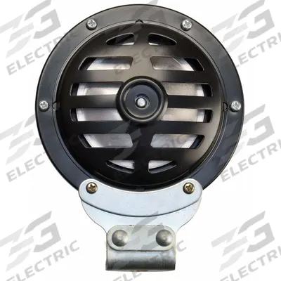 WOLO Electric Horn: 48V DC, High Tone, Electric, Black, Painted, 115 dBA Sound Level - Max - Electric-Powered Horns