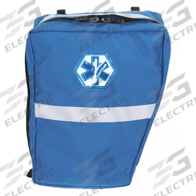 R&B FABRICATIONS Pannier Bag: 7 in L x 12 in W x 15 in H, Cordura Nylon, Blue - Medical Pannier Bags