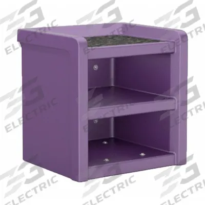 CORTECH Nightstand: Indigo, 21 1/2 in Overall Ht, 21 in Overall Wd, 18 in Overall Dp - Nightstands with Laminate Top
