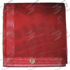 MAURITZON Tarp: 15.5 ft Lg, 11.5 ft Wd, Std Duty, 5 mil, Vinyl, Red, 10 oz/sq yd, PVC Coated (MPN MBT-12-00-1216). Key specifications — Color: Red; Brand: MAURITZON; Fabric Coating: PVC Coated.