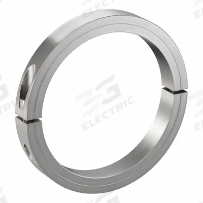 CLIMAX METAL PRODUCTS Shaft Collar: 2-Piece, Inch, Round, Clamp-On, 5 1/2 in Bore Dia - Stainless Steel Recessed-Screw Shaft Collars