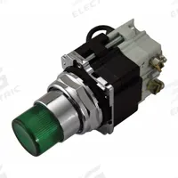 EATON Pilot Light: 30 mm Panel Mounting Size, Green, Incandescent, 10250T Series (MPN 10250T235NC22). Key specifications — Series: 10250T; Brand: EATON; Includes Push-To-Test: Push-To-Test Included.