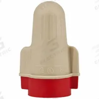 3M Twist-On Wire Connectors: Red/Tan, Wire Sizes 22 AWG – 8 AWG, 600 V, 25,000, PK (MPN T/R+, Super Tan). Key specifications — Brand: 3M; Maximum Wire Combination: (5) 12 AWG; Manufacturer Part Number: T/R+, Super Tan; Minimum Wire Combination: (2) 18 AWG.