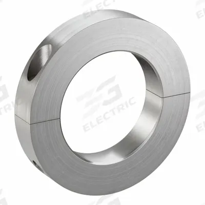 CLIMAX METAL PRODUCTS Shaft Collar: 2-Piece, Inch, Round, Clamp-On, 2 3/16 in Bore Dia - Stainless Steel Recessed-Screw Shaft Collars