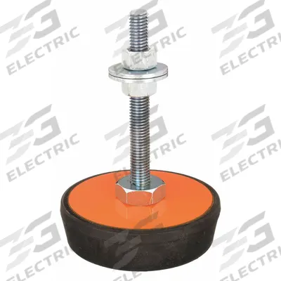 MASON Male-End Leveling Mount: Fixed Stud, 3/8" Thread Size, 2.38 in - Vibration-Damping Male Leveling Mounts