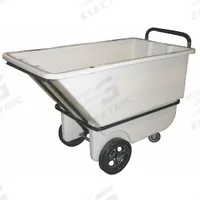 APPROVED VENDOR Tilt Truck: 9 cu ft, 1,200 lb, 48 in L x 26 in W x 31 1/2 in H, Gray, Raised (MPN 1/3 CU-HD). Key specifications — Color: Gray; Brand: APPROVED VENDOR; Caster/Wheel Configuration: (2) Axle-Mounted.
