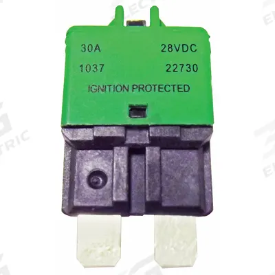 BUSSMANN Automotive Circuit Breaker: CB227, 28V DC, 2 kA at 28V DC - Plug-In Mount Automotive Circuit Breakers