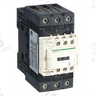 SCHNEIDER Magnetic Contactor: Non-Reversing, 3 Poles, NEMA Size 2, 45 A - Non-Reversing NEMA Contactors