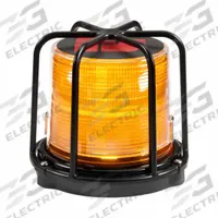 FEDERAL SIGNAL Led Warning Beacon: Flashing Beacon, White, 5 5/8 in Overall Ht, LED, 12-24V DC (MPN 100SDU-A). Key specifications — Operating Voltage: 12-24V DC; Number of Flash Patterns: 25; Includes: Mounting Bolts; Electrical Connection: Pre-Wired Cable; Mount Type: Pipe; Brand: FEDERAL SIGNAL; Shape: Round; Lighting SAE Class Rating: SAE Class 1.