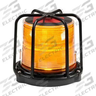 FEDERAL SIGNAL Led Warning Beacon: Flashing Beacon, White, 5 5/8 in Overall Ht, LED - Vehicle Flashing Beacons