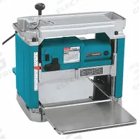 MAKITA Portable Planer: 115V, Single-Phase, 15 A, 12 in Max. Wd, 6 1/4 in Max. Ht, 8,500 RPM, 28 fpm (MPN 2012NB). Key specifications — attr217217: Single-Phase; attr217193: 28 fpm; attr217226: 120V AC; attr217178: MAKITA.