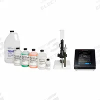 THERMO SCIENTIFIC Multiparameter Meter: Ion/ORP/pH/Temp, Electrode Stand (MPN PSTAR2147). Key specifications — Test Parameters: Ion; Manufacturer Part Number: PSTAR2147; Configured Test Parameters: ORP; Measurement Components Included: 927007MD Stainless Steel ATC Temperature Probe; Other Accessories Included: Electrode Stand; Reagents and Solutions Included: Fluoride 0.5, 1 and 5 ppm standards premixed with TISAB II.