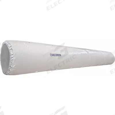 PATTERSON Fabric Duct: For 30 in Duct Dia, 250 ft Overall Lg, Fabric Diffuser, Polypropylene