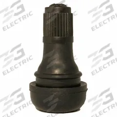 HALTEC Tire Valve: Tire Valve, Snap-In, 180° Valve Stem Angle, L-Shape, Std Bore Valve Size, Black (MPN TV-412-100). Key specifications — Valve Type: Snap-In; Thread Size: 0.305-32; Valve Shape: L-Shape; Color: Black; Product Type: Tire Valve; Compatible Vehicle Type: Automobiles; Material: Rubber; Brand: HALTEC.