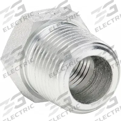 PARKER Metal Pipe Straight: Straight, Steel, 3/8 in x 1/4 in - Hydraulic Threaded Extreme-Pressure Pipe Fittings