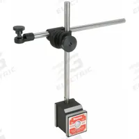 STARRETT Magnetic-Base Indicator Holder: Magnetic-Base Indicator Holder, Rigid Arm, Magnetic Base (MPN 657D). Key specifications — attr1184043: STARRETT; attr1200946: Magnetic-Base Indicator Holder; attr1184013: 657D; attr1184031: On/Off Knob; attr1184022: Magnetic; attr1184027: 1-7/8 in L x 1.625 in W x 1-15/16 in H; attr1184030: 1/4"-20.