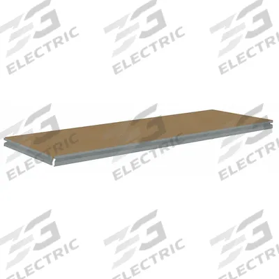 TENNSCO Shelf: 60 in x 30 in, 750 lb Load Capacity, Particleboard, Gray - Particleboard Decking Shelf Kits for Boltless Shelving