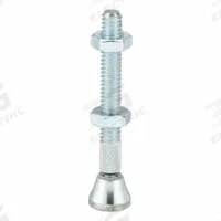 DE-STA-CO Swivel Foot Spindle: All-Steel, 1/4"-20, 2 3/8 in Lg, 2 3/4 in Thread Lg (MPN 207206). Key specifications — Brand: DE-STA-CO; Thread Size: 1/4"-20; Includes: Jam Nuts; Spindle Construction: All-Steel.
