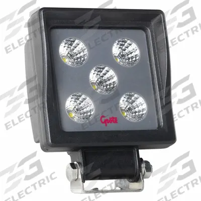 GROTE LED LAMP: Square, Flood, LED, Bracket, Blunt Cut Wires, Garbage Trucks/Tow Trucks - Vehicle Floodlights