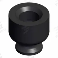 SMC Pad Unit: Flat, w/o Adapter, 15 mm Pad Dia, NBR, Black, 50, 3 mm Pad Ht, ZP3 (MPN ZP3-015UN). Key specifications — attr1019101: ZP3-015UN; attr1019103: SMC; attr1019107: 50.