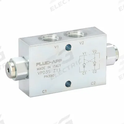 DELAVAN AG PUMPS Hydraulic Check Valve: 3,000 psi, 30 gpm, #10 - Double Pilot-Operated Check Valves