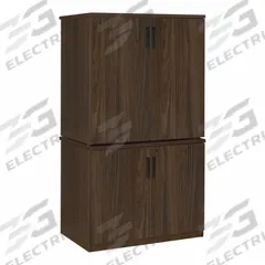 REGENCY Storage Cabinet: Neo Walnut, Laminate/Melamine, 65 in Overall Ht, 35 in Overall Wd, 4 Doors (MPN LSCSC3565NW). Key specifications — Material: Melamine; Brand: REGENCY; Color: Neo Walnut; Locking: Yes.