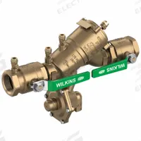 WILKINS Backflow Preventer: 975XL3, Std Configuration, Bronze, 1 1/4 in Pipe Size, MNPT, Ball Valve (MPN 114-975XL3). Key specifications — Shut-Off Valve Type: Ball Valve; Connection Type: MNPT.