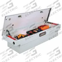 CRESCENT JOBOX Crossover Truck Box: Crossover Truck Box, Single Lid Lid, 71 in Overall Wd, Steel (MPN PSC1455000). Key specifications — Color: White; Brand: CRESCENT JOBOX.