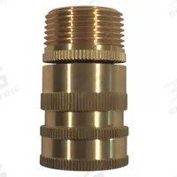 SANI-LAV Quick Connect Hose Adapter: Brass, Brass, 2 in Overall Lg, 3/4 in Inlet Connection Size (MPN N28). Key specifications — Inlet Connection Type: GHT; Brand: SANI-LAV; Color/Finish: Brass; Includes: Quick Disconnect; Material: Brass; Product Type: Hose Adapter.