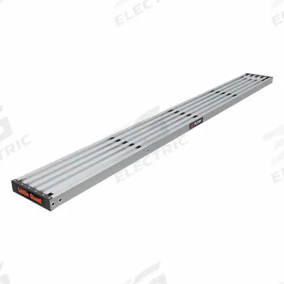 LITTLE GIANT Scaffolding Plank: Aluminum, Aluminum, 10 ft Overall Lg - Max - Ladder Planks