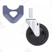 METRO Swivel Stem Caster: 5 in Caster Wheel Dia, Swivel, Rubber, 6 3/32 in Caster Mounting Ht, Steel (MPN 5MX). Key specifications — Caster Wheel/Configuration: Swivel; Caster Frame Material: Steel; Brand: METRO; Caster Wheel/Tread Material: Rubber; Caster Wheel Type: Solid Rubber.