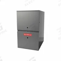 GOODMAN Residential Gas Furnace: 60,000 BtuH Heating Capacity Input, 1,200 cfm, Downflow Furnace (MPN GD9S800603AX). Key specifications — Overall Dimensions - H x W x D: 33-3/8 in x 14 in x 28 in; Air Flow: 1,200 cfm; California Low NOx Compliant: Yes; Brand: GOODMAN.
