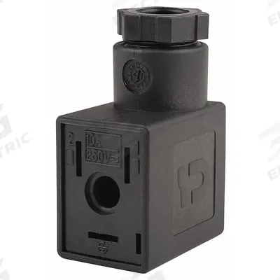 Parker Solenoid Coil Connector: 120V AC/24V DC, DIN 43650 Form A, Plug-In, 30 mm For Coil Size - Parker Solenoid-Operated Inline Air Control Valve Solenoids