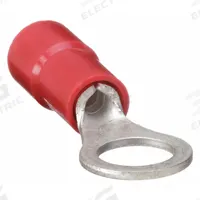 GRAINGER Ring Terminal: Red, Vinyl Insulation, #10 Stud Size, 22 AWG to 16 AWG Wire Sizes, 600 V (MPN 4FRH5). Key specifications — attr1308027: GRAINGER; attr1356587: Funnel Entry.