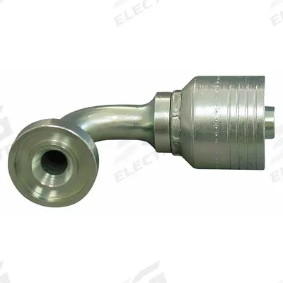 AEROQUIP Hydraulic Flange Fitting: 1 1/4 in Hydraulic Hose I.D. - Crimpable 90° Elbow, Hydraulic Flange Fittings