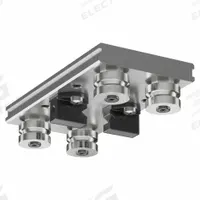 HEPCOMOTION GV3 Carriage: For 20 mm Rail Wd, Roller, GV3 Std Carriage, 22.4 mm Carriage Ht, Aluminum (MPN AU2018L100LBNS). Key specifications — Carriage Material: Aluminum; Roller Material: Stainless Steel; Size: 20; Brand: HEPCOMOTION; Features: Slide Lubricators; Type: GV3 Standard Carriage.