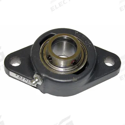 TIMKEN 2 Bolt Flange Bearing: Radial Ball, 1 3/4 in Bore, Cast Iron, Set Screws - General Purpose Flange-Mount Ball Bearings