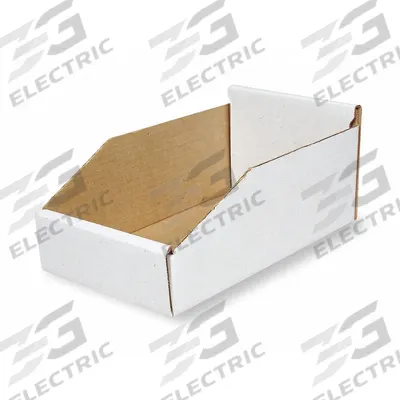 PACKAGING CORPORATION OF AMERICA Corrugated Shelf Bin: 11 in Overall Lg, 16 1/4 in x 4 3/4 in - Light-Use Cardboard Shelf Bins