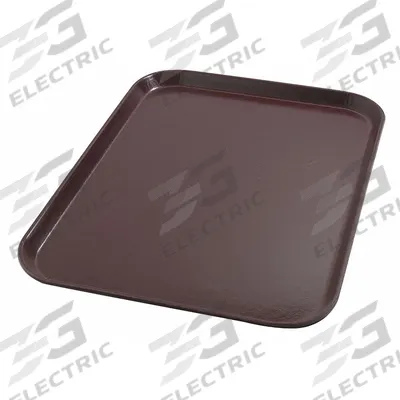 CARLISLE DINEX Tray: 20 in Overall Lg, 15 in Overall Wd, Burgundy, 1 Compartments - Meal Trays for Healthcare Facilities
