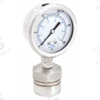 KODIAK Pressure Gauge with Diaphragm Seal: 0 psi to 100 psi, KC301/DSM35, 2 1/2 in Dial, Mineral Oil (MPN KC301L25100/DSM3511). Key specifications — Brand: KODIAK; Gauge Case Liquid: Glycerin; Seal Fill Liquid: Mineral Oil; Gauge Case Material: 304 Stainless Steel; Seal Lower Housing Material: 316 Stainless Steel; Accuracy: ±1.60%; Gauge Wetted Parts: Stainless Steel.